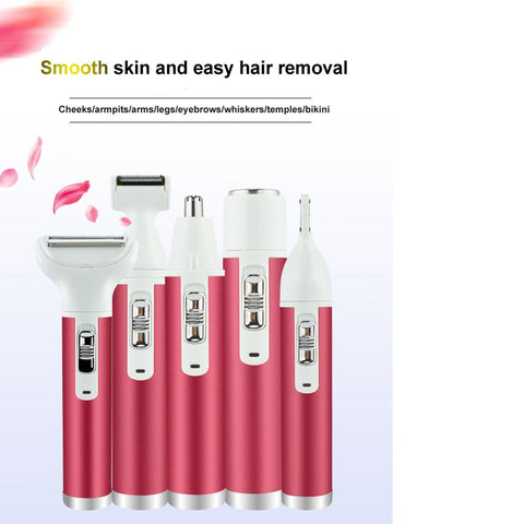 5 in 1 electric hair trimmer shaver epilator